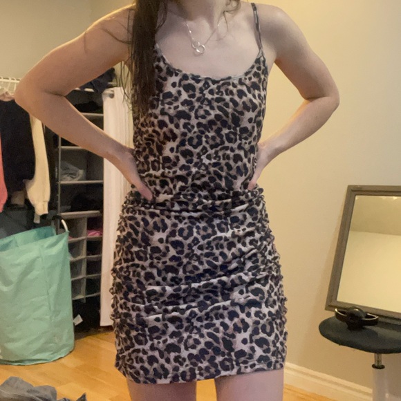 Leopard Print Spaghetti Strap Dress/ Jersey Shore Halloween Costume - Picture 3 of 3